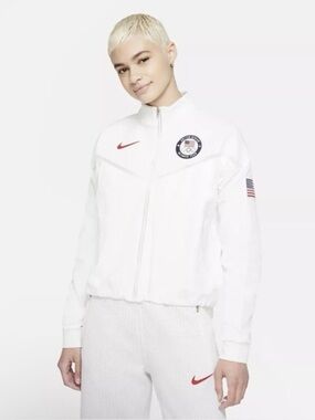 Nike Olympic Team USA Windrunner Medal Stand Jacket (CK4604-100) Women’s Size XS